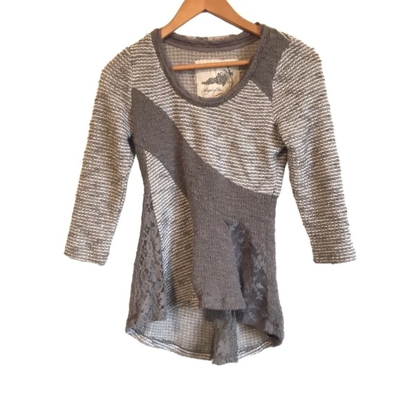 ANTHROPOLOGIE Angel of the North leta pullover knit sweater size small - Picture 3 of 11